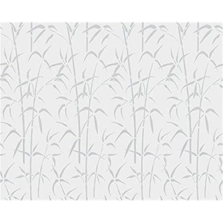 LOVELYHOME 17 x 59 in. Static Cling Window Film, Bamboo LO2623811